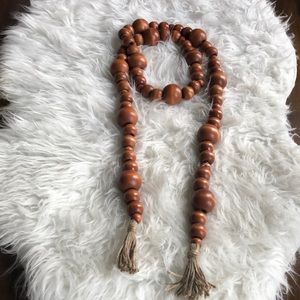 Wooden beaded garland